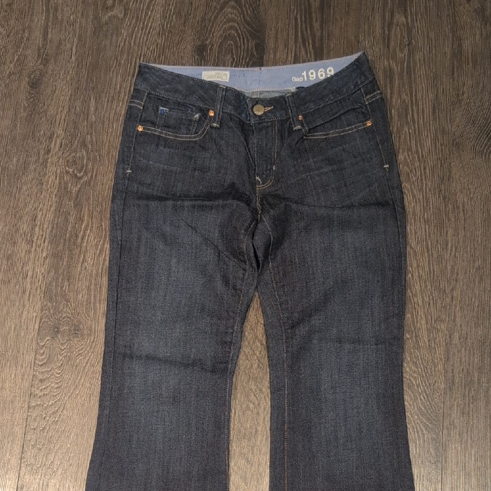 GAP Women's Deep Indigo Flare Jeans